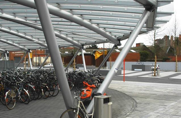 Overdekte fietsenstalling