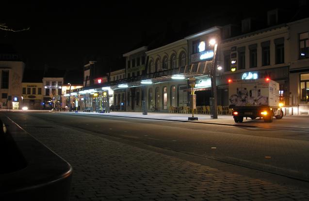 Heraanleg Turnhout Grote Markt - busluifels en pergola