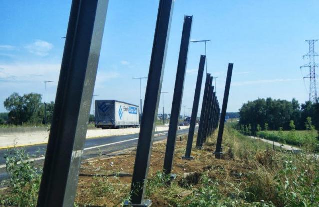 Geluidsschermen verkeerswisselaar Lummen