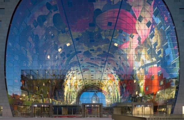 Kabelnetgevels Markthal Rotterdam