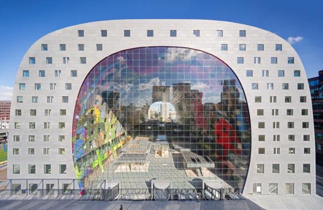 Kabelnetgevels Markthal Rotterdam
