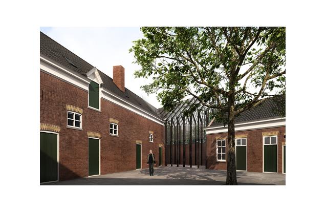 Gevel en wandbekleding kazerne