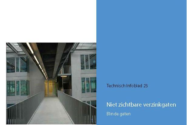 NIEUW - technisch infoblad 23: niet zichtbare verzinkgaten