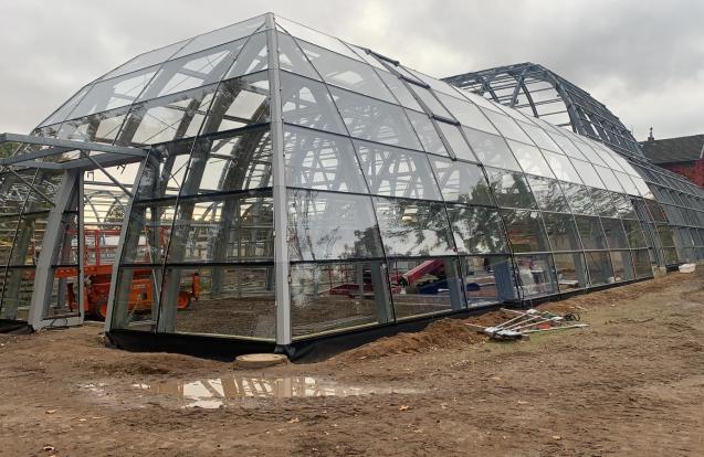 Tropische kas voor Botanische tuin Flora