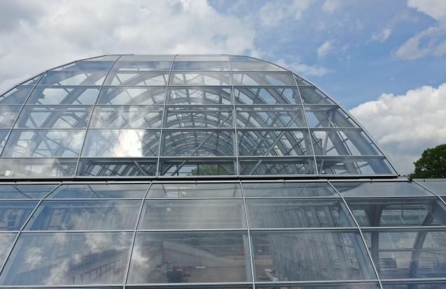 Tropische kas voor Botanische tuin Flora