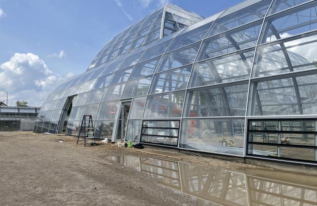 Tropische kas voor Botanische tuin Flora