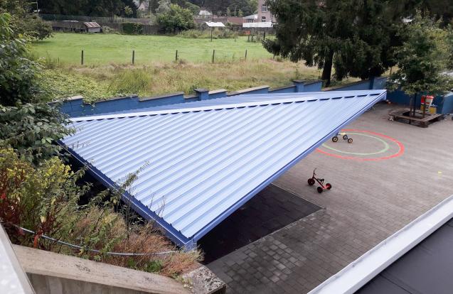 Luifel kleuterschool Sint Agatha Rode