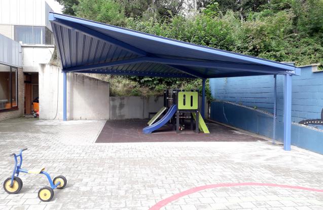 Luifel kleuterschool Sint Agatha Rode