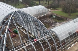 Botanischer garten Flora glass construction