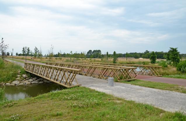 Passerelles et ponts du parc Meerland