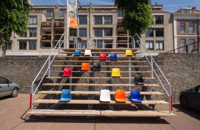 Escalier-tribune mobile