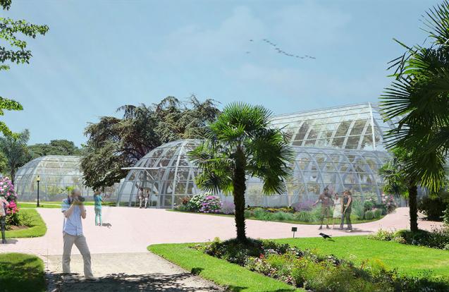 SERRE TROPICALE POUR LES JARDINS BOTANIQUES FLORA