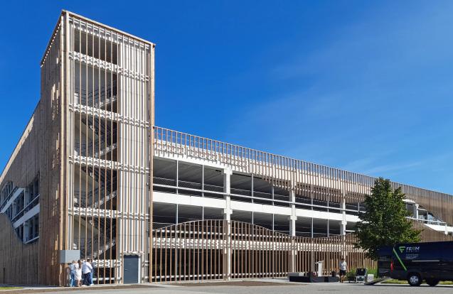 Circulair parkeergebouw Campus Diepenbeek