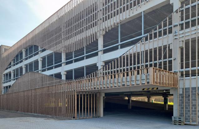 Circulair parkeergebouw Campus Diepenbeek